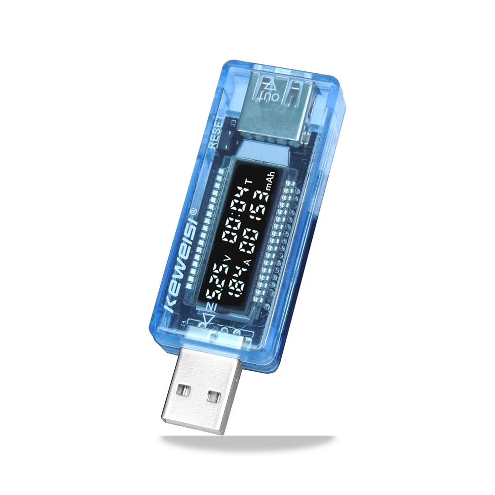 صورة منتج بيورسيلكس جهاز قياس الجهد الكهربائي والتيار والجهد المتوافق بمنفذ USB متوافق موديل KWS-V20 المادة: بلاستيك - كود الصنف reemco-2027-1481202 - ماركة يباع من خلال reemco - توريد وتصوير حصري لشركة ريمكو القابضة السعودية