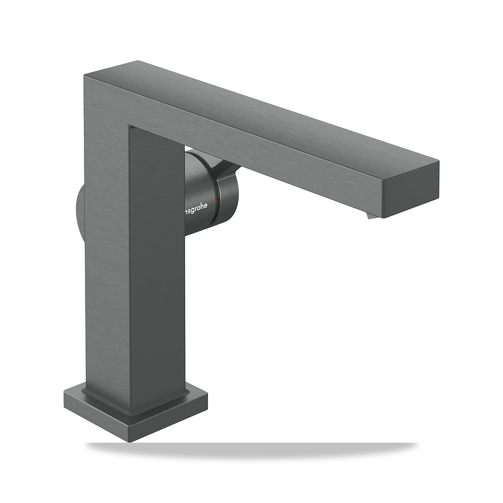صورة منتج خلاط مغسلة حمام صنبور وحنفية مصرف وبالوعة هانسجرو – المادة Metal – اللون Brushed black chrome. - كود الصنف reemco-2027-1483213 - ماركة يباع من خلال reemco - توريد وتصوير حصري لشركة ريمكو القابضة السعودية
