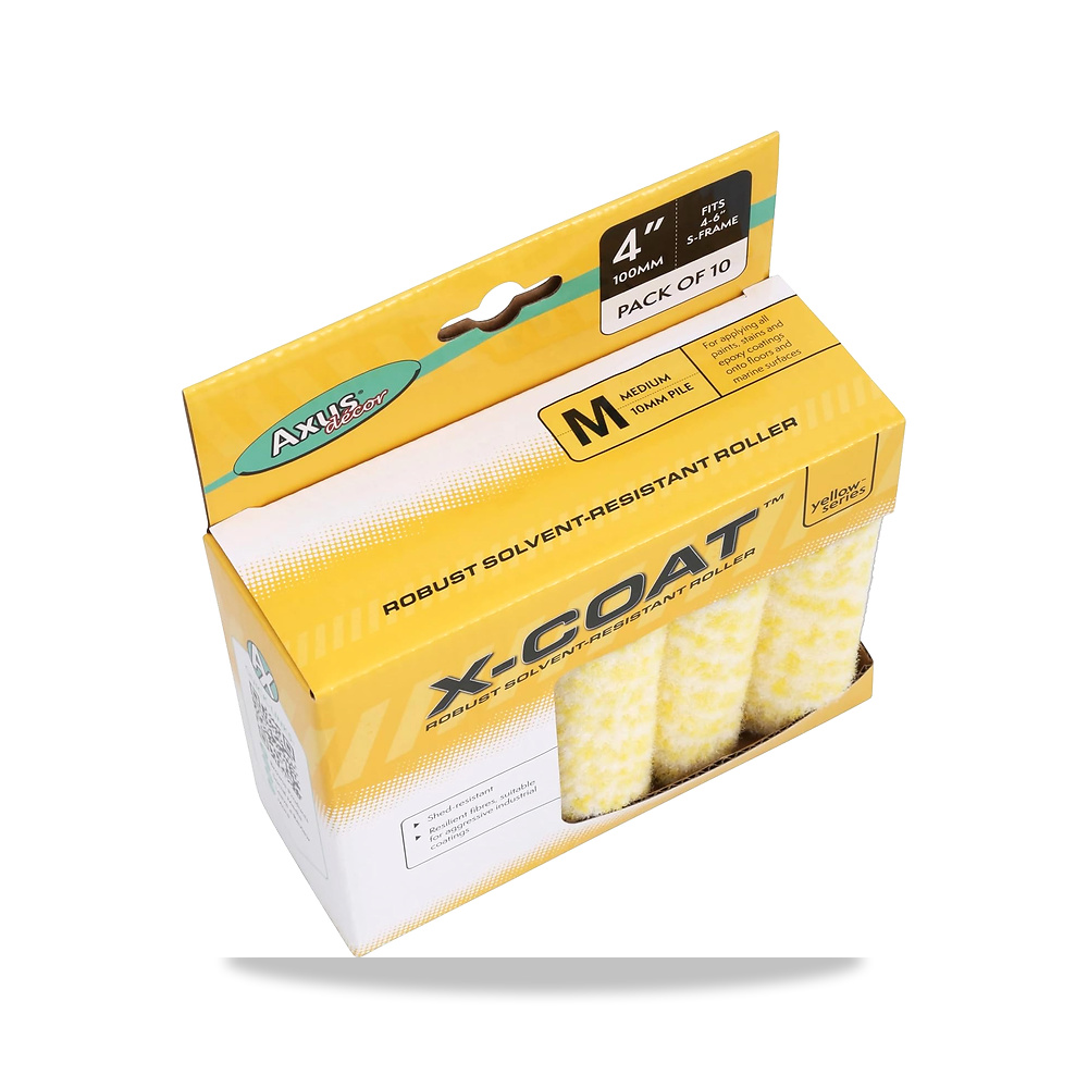 صورة منتج بكرة اكس-كوت من اكسس ديكور، متوسطة الحجم Axus Décor – اللون Pale Yellow – 4″/100 مم - كود الصنف reemco-2027-1493095 - ماركة يباع من خلال reemco - توريد وتصوير حصري لشركة ريمكو القابضة السعودية