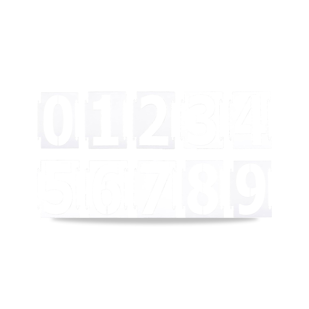 صورة منتج استنسل ارقام 10 سم من باتيكيل، 20 عبوة من قوالب بلاستيكية قابلة لاعادة الاستخدام 0-9 للرسم والرسم، ابيض باتكيل - كود الصنف reemco-2027-1494409 - ماركة يباع من خلال reemco - توريد وتصوير حصري لشركة ريمكو القابضة السعودية