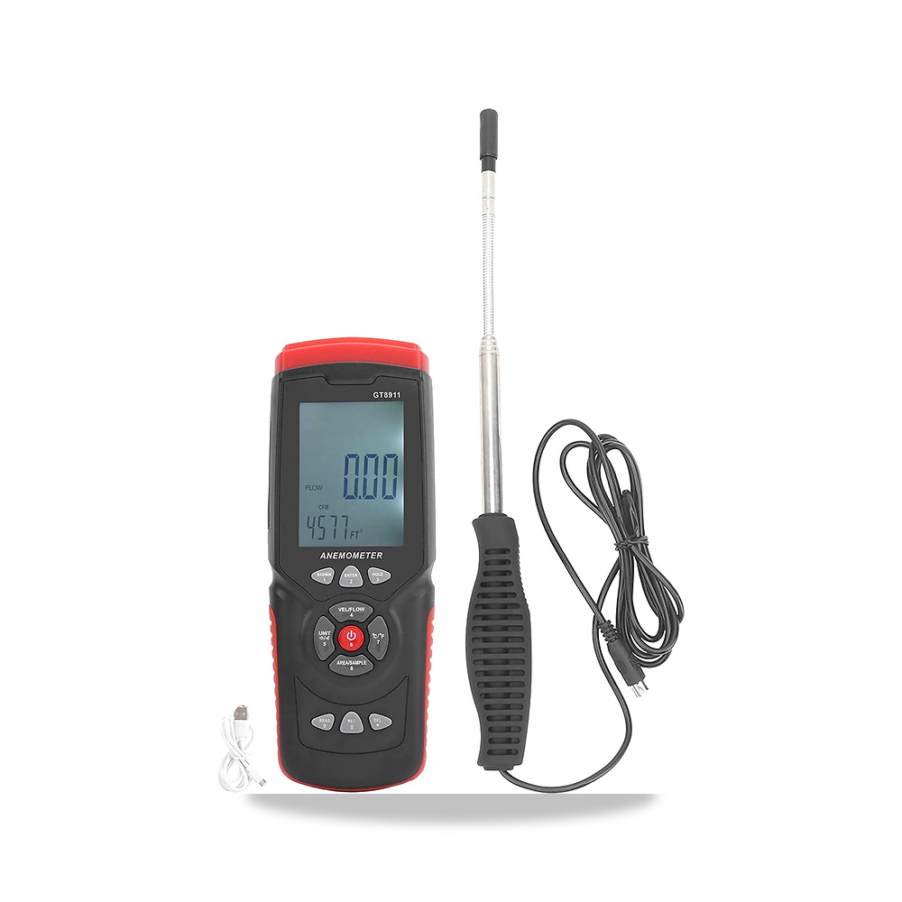 صورة منتج مقياس شدة الريح الرقمي بشاشة LCD GT8911، سرعة الرياح المحمول الحراري، حجم هواء الرياح، ادوات قياس تدفق - كود الصنف reemco-2027-1494571 - ماركة يباع من خلال reemco - توريد وتصوير حصري لشركة ريمكو القابضة السعودية