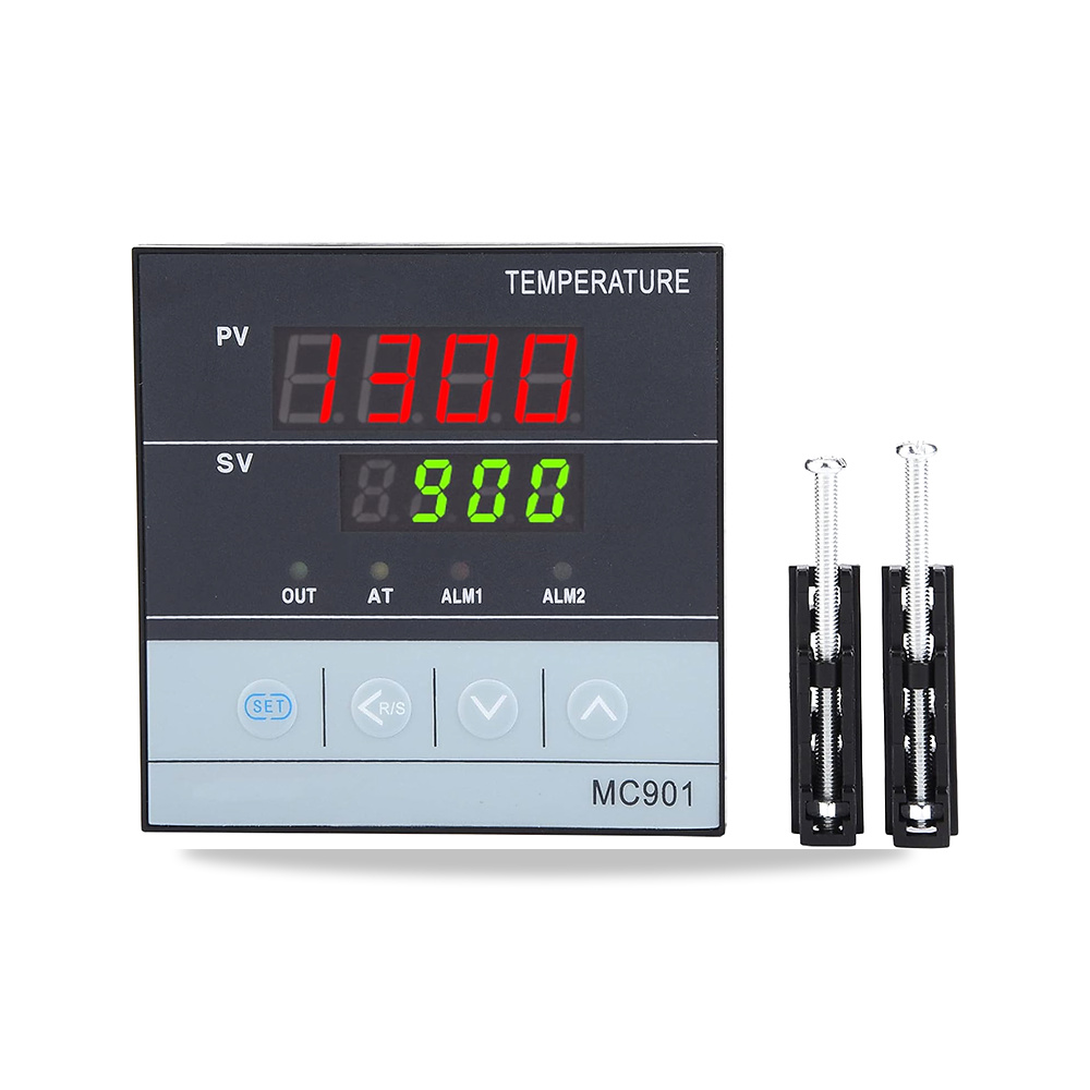 صورة منتج وحدة تحكم رقمية في درجة الحرارة MC901 PID من النوع K PT100 ومرحل مدخل ومخرج SSR - كود الصنف reemco-2027-1494597 - ماركة يباع من خلال reemco - توريد وتصوير حصري لشركة ريمكو القابضة السعودية