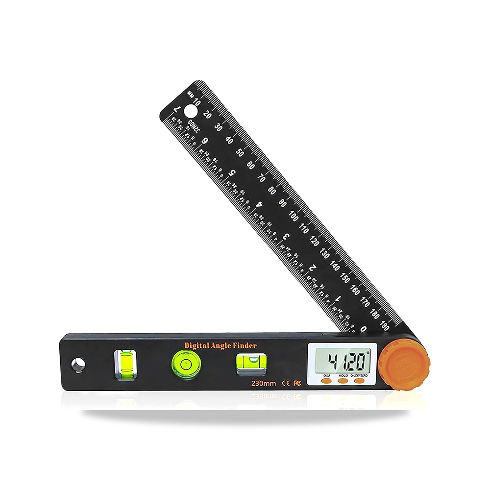 صورة منتج منقلة تحديد الزوايا الرقمية، منشار ميتري 4 في 1، رقمية LED 0-360 درجة 17.7 سم مع مستويات فقاعات عمودية أفقية - كود الصنف reemco-2027-1495677 - ماركة يباع من خلال reemco - توريد وتصوير حصري لشركة ريمكو القابضة السعودية