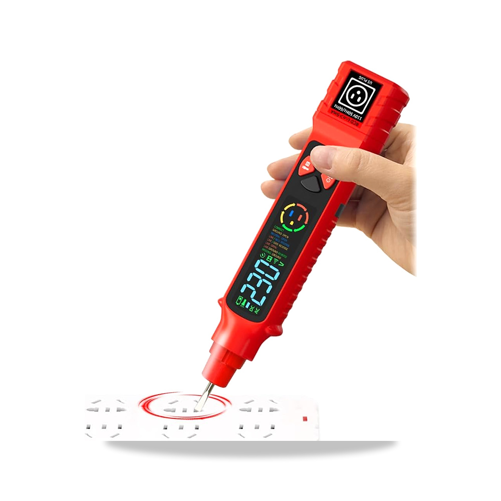 صورة منتج جهاز اختبار الجهد الكهربائي 2-440 فولت، قاطع الدائرة الكهربائية 2 في 1 واختبار المخرج مع شاشة LCD، تيار - كود الصنف reemco-2027-1495735 - ماركة يباع من خلال reemco - توريد وتصوير حصري لشركة ريمكو القابضة السعودية