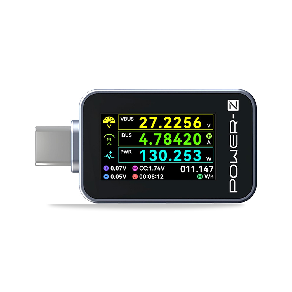 صورة منتج جهاز اختبار تيار USB نوع سي باور-زيد C240 محمول من تشارجر لاب، مقياس طاقة رقمي، يدعم حتى 240 واط مع منفذ - كود الصنف reemco-2027-1496313 - ماركة يباع من خلال reemco - توريد وتصوير حصري لشركة ريمكو القابضة السعودية