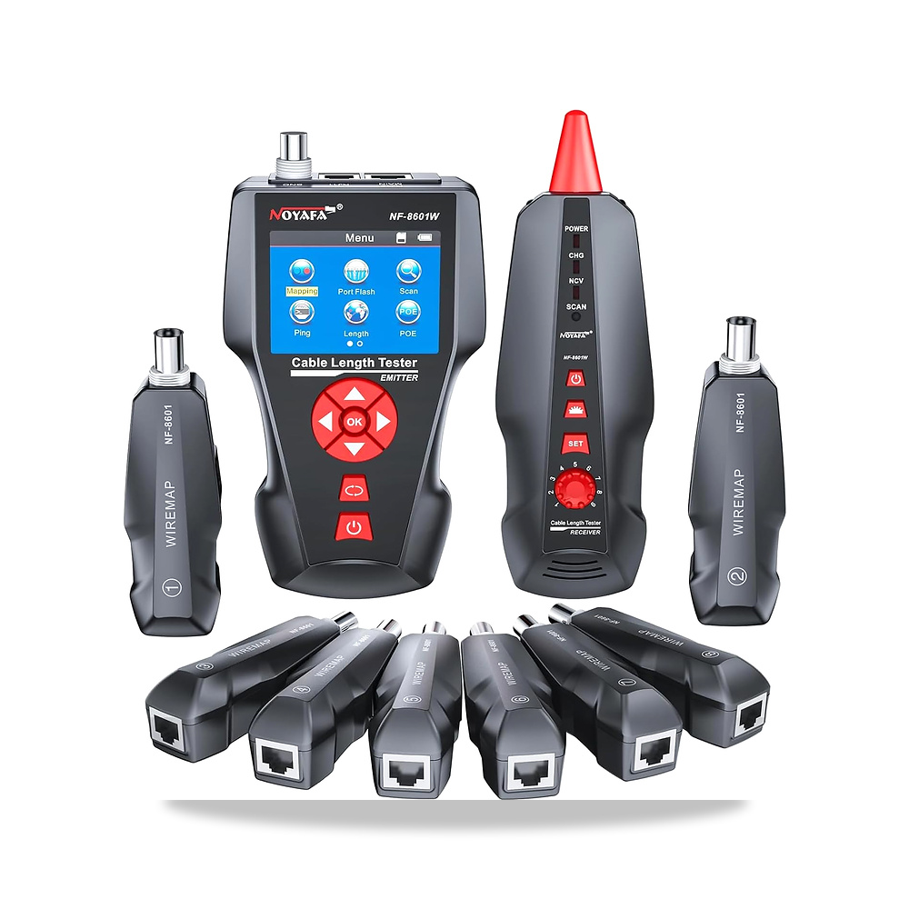 صورة منتج جهاز اختبار كيبل الشبكة NF-8601W من نويافا، ايثرنت TDR LAN، RJ45 UTP STP لتشخيص النغمات واختبار طول لRJ45 - كود الصنف reemco-2027-1496352 - ماركة يباع من خلال reemco - توريد وتصوير حصري لشركة ريمكو القابضة السعودية