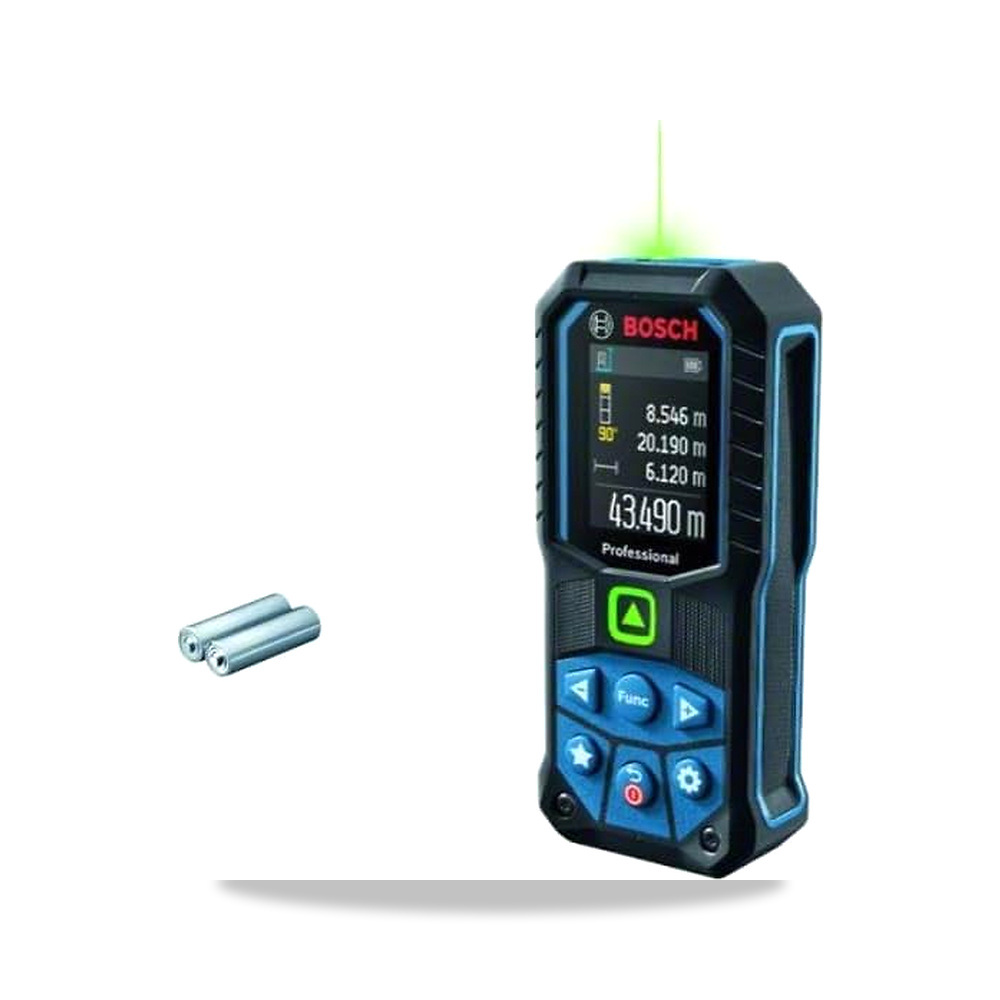 صورة منتج مقياس مسافة احترافي 50 متر GLM50-23 G من B0SCH – اللون أزرق، لون ليزر أخضر – المادة بلاستيك - كود الصنف reemco-2027-1496868 - ماركة يباع من خلال reemco - توريد وتصوير حصري لشركة ريمكو القابضة السعودية