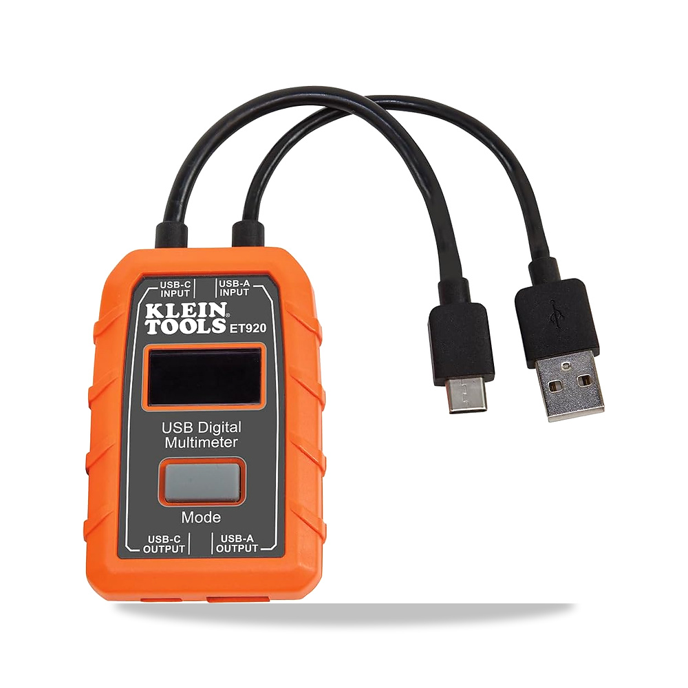 صورة منتج مقياس طاقة USB ET920 من كلاين تولز، رقمي USB-A وUSB-C للجهد والتيار والسعة والطاقة والمقاومة كلين تولز - كود الصنف reemco-2027-1496942 - ماركة يباع من خلال reemco - توريد وتصوير حصري لشركة ريمكو القابضة السعودية