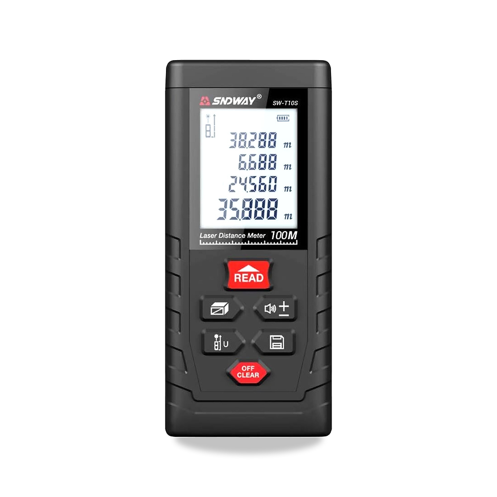 صورة منتج جهاز SW-TG120 رقمي لقياس المسافة بالليزر من سندواي، يقيس بمدى 120 متر سندويه – اللون أسود – المادة الألومنيوم - كود الصنف reemco-2027-1497244 - ماركة يباع من خلال reemco - توريد وتصوير حصري لشركة ريمكو القابضة السعودية