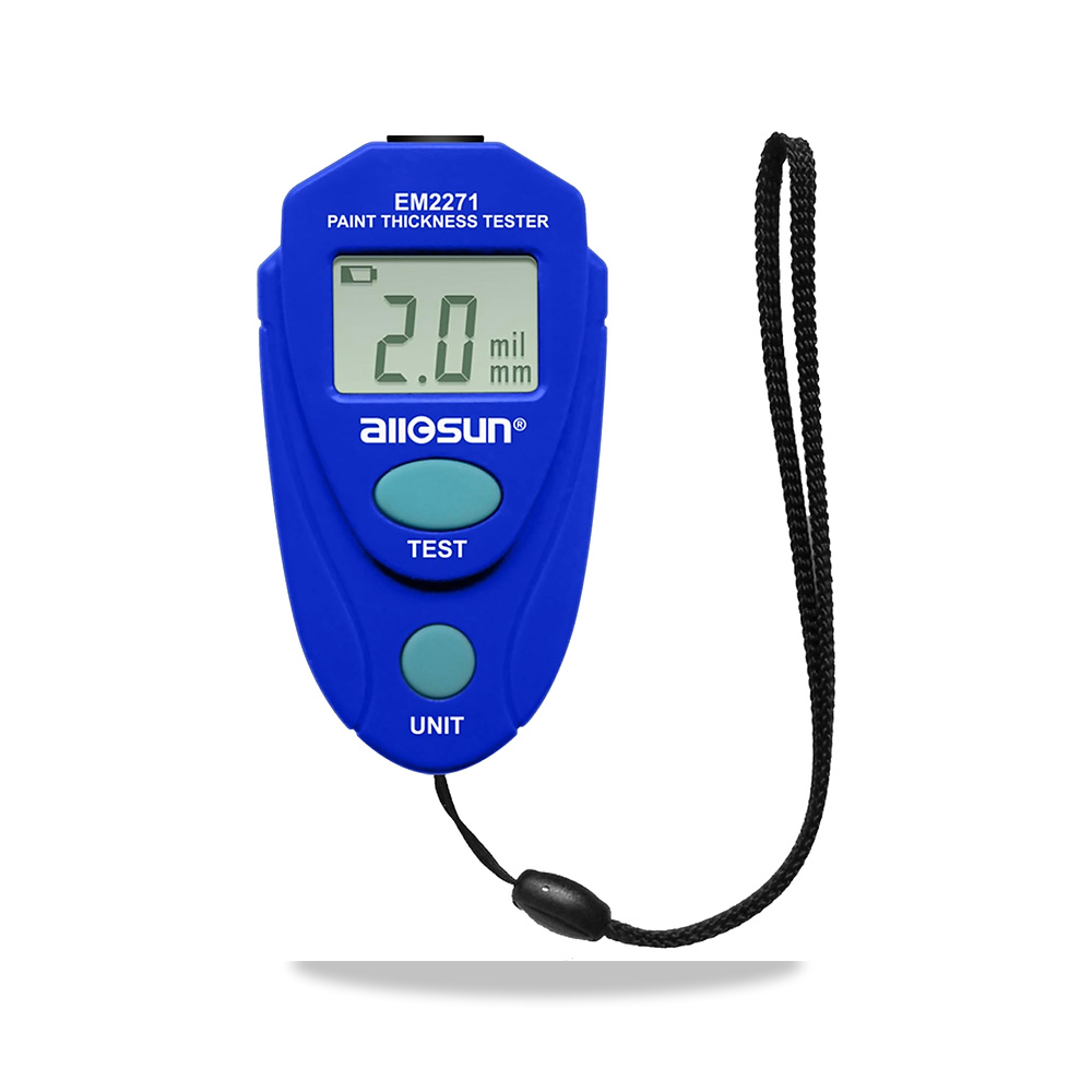 صورة منتج مقياس سمك طلاء رقمي صغير LCD للسيارة من الوسن EM2271، ازرق - كود الصنف reemco-2027-1497880 - ماركة يباع من خلال reemco - توريد وتصوير حصري لشركة ريمكو القابضة السعودية