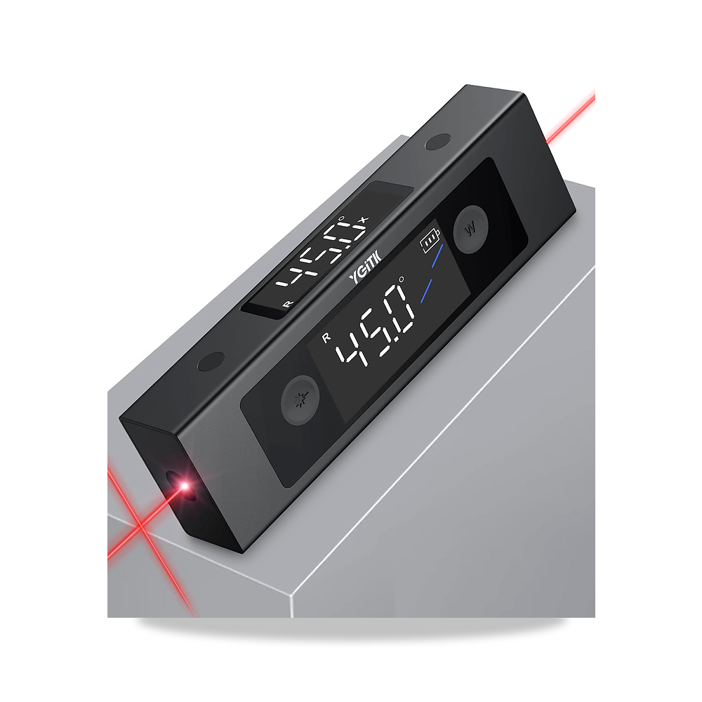 صورة منتج مقياس ميل رقمي من جيجيو، منقلة زاوية رقمية ثنائية المحور، 4 × 90 درجة مع شاشة LCD مزدوجة للنشر والديكور - كود الصنف reemco-2027-1498042 - ماركة يباع من خلال reemco - توريد وتصوير حصري لشركة ريمكو القابضة السعودية