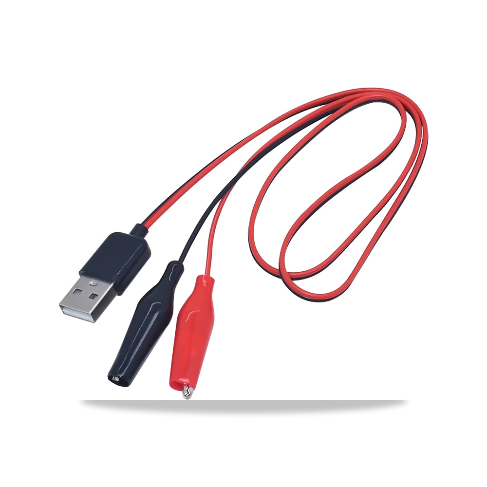 صورة منتج سولدوت مشبك اختبار التمساح الى كيبل موصل USB بمشبك كهربائي على شكل تمساح تمديد امداد الطاقة 60 سم محول سلك - كود الصنف reemco-2027-1498235 - ماركة يباع من خلال reemco - توريد وتصوير حصري لشركة ريمكو القابضة السعودية