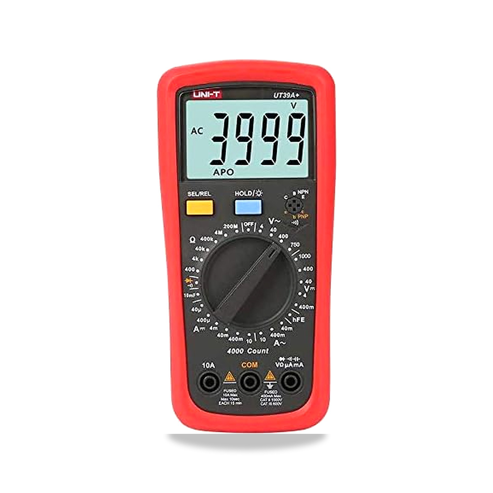 صورة منتج يوني-T مقياس رقمي متعدد UT39A+ UT39C+ UT39E+ UT39C نطاق تلقائي مع شاشة LCD خلفية لتثبيت البيانات، منشار (UT39A+) - كود الصنف reemco-2027-1498395 - ماركة يباع من خلال reemco - توريد وتصوير حصري لشركة ريمكو القابضة السعودية