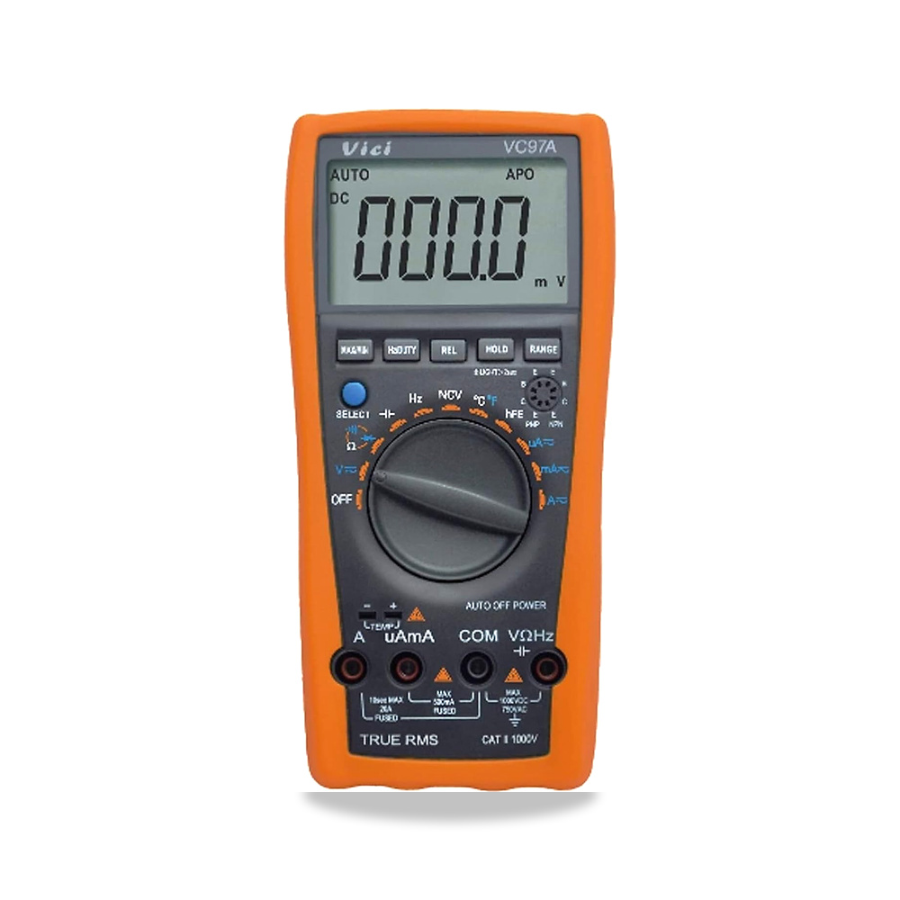 صورة منتج مقياس متعدد VC97A 3 3/4 النطاق رقمي مع تي ار ام اس Jocyee – 400uA/4000uA/4000mA/400mA/4 أمبير/20 أمبير – نطاق مقاومة القياس 400¦ /4 كيلو - كود الصنف reemco-2027-1498412 - ماركة يباع من خلال reemco - توريد وتصوير حصري لشركة ريمكو القابضة السعودية