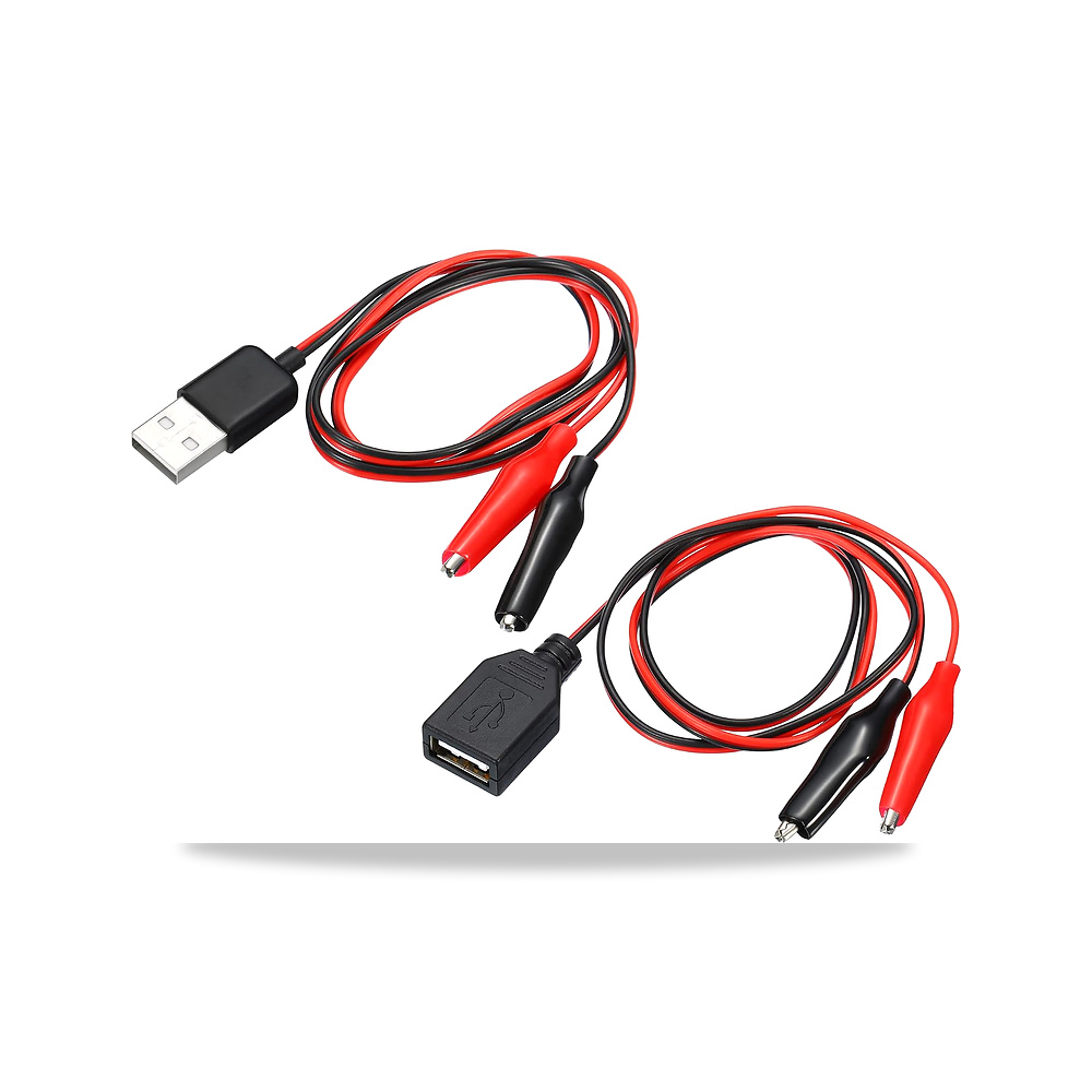 صورة منتج ميكسينيتي سلك اختبار مشابك التمساح، USB ذكر وانثى الى تمساح 60 سم لاختبار الشحن، محول الدائرة الكهربائية - كود الصنف reemco-2027-1498532 - ماركة يباع من خلال reemco - توريد وتصوير حصري لشركة ريمكو القابضة السعودية