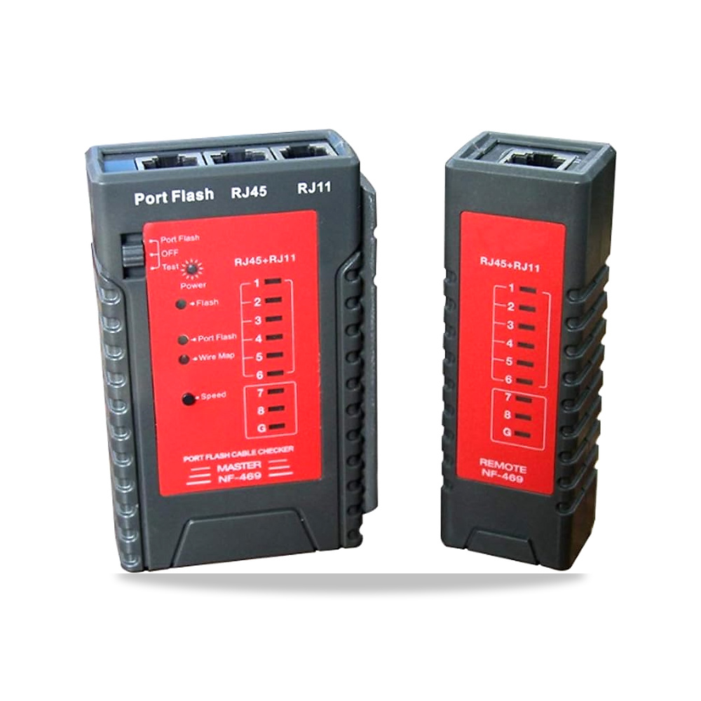 صورة منتج جهاز اختبار كهربائي للاختبار الرقمي جادسوكس NF-469 كبل الشبكة RJ45 RJ11 لكابل إيثرنت شبكة لان كابل الخط - كود الصنف reemco-2027-1499193 - ماركة يباع من خلال reemco - توريد وتصوير حصري لشركة ريمكو القابضة السعودية