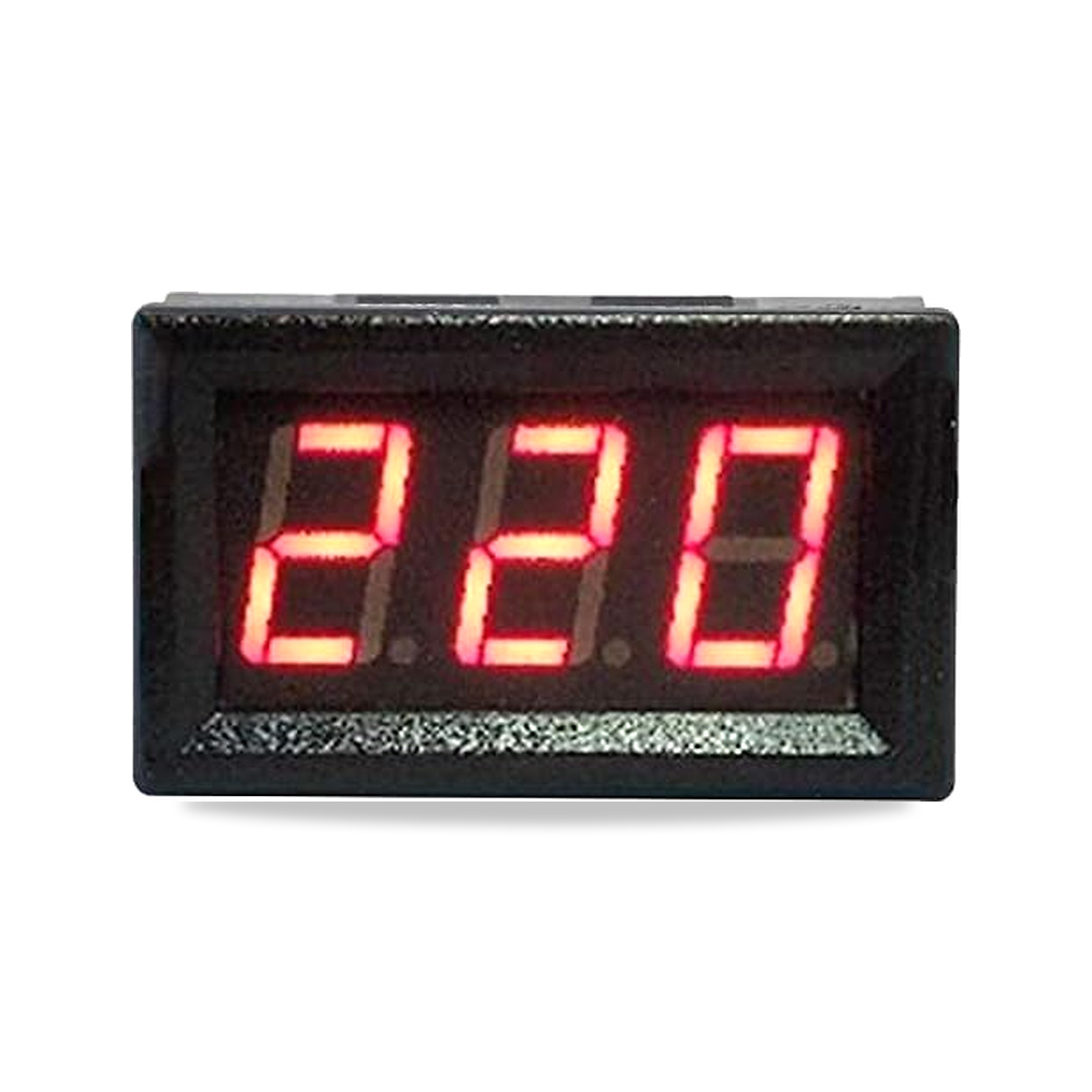صورة منتج شاشة LED حمراء AC60-300V الفولتميتر الرقمي كاشف الجهد الكهربائي JHoeequsen – اللون لون واحد – لون الغطاء أسود - كود الصنف reemco-2027-1500089 - ماركة يباع من خلال reemco - توريد وتصوير حصري لشركة ريمكو القابضة السعودية