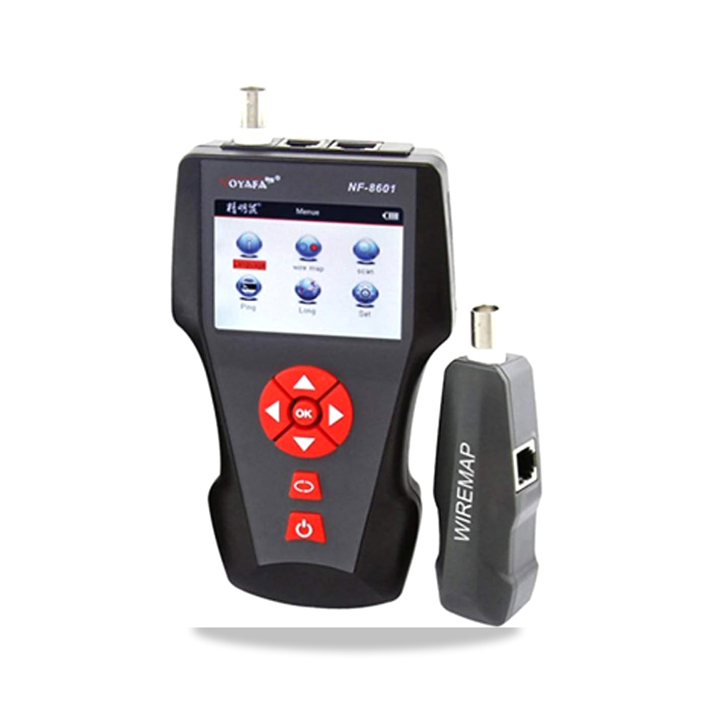 صورة منتج جهاز اختبار رقمي للاختبار الكهربائي للشبكة الرقمية كابل قياس شبكة RJ45 RJ11 BNC Wiremap 2000 متر LCD الخلفية - كود الصنف reemco-2027-1500111 - ماركة يباع من خلال reemco - توريد وتصوير حصري لشركة ريمكو القابضة السعودية