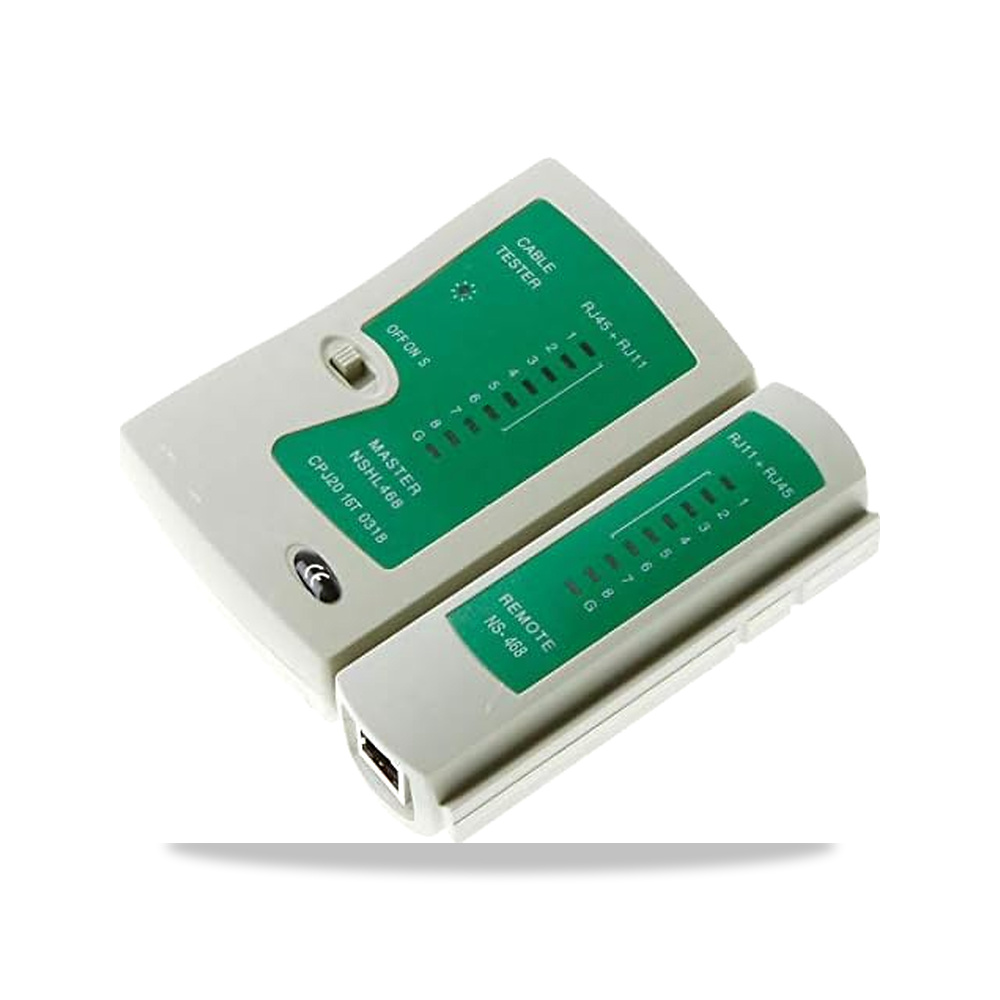 صورة منتج جهاز اختبار كيبل الشبكة المحلية LAN RJ45 RJ11 ادوات يدوية لشبكة الكمبيوتر زيلو – 10,5 x 10,5 x 2,8 سم – اللون أبيض - كود الصنف reemco-2027-1500139 - ماركة يباع من خلال reemco - توريد وتصوير حصري لشركة ريمكو القابضة السعودية