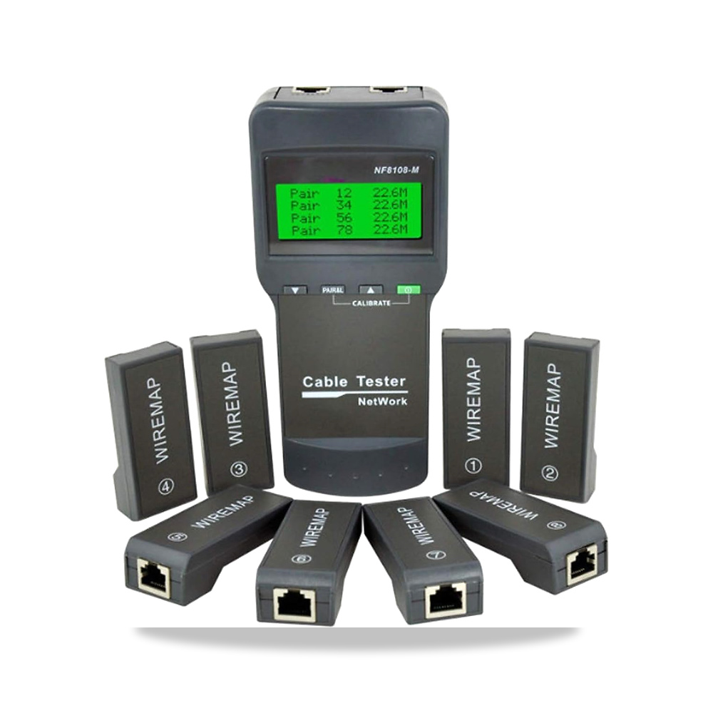 صورة منتج جهاز اختبار رقمي للاختبار الكهربائي NF8108-M كابل الشبكة الرقمية لشبكة لان متر RJ45 5E، 6E محوري بيري صن - كود الصنف reemco-2027-1500193 - ماركة يباع من خلال reemco - توريد وتصوير حصري لشركة ريمكو القابضة السعودية