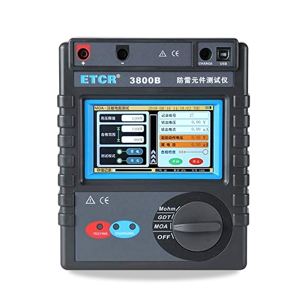 صورة منتج جهاز اختبار مكونات الحماية ETCR3800B MOV GDT SPD ، مقياس أمبير اوم فولت بيري صن – اللون لون واحد – 212 ملم × 175 ملم × 76 ملم - كود الصنف reemco-2027-1500402 - ماركة يباع من خلال reemco - توريد وتصوير حصري لشركة ريمكو القابضة السعودية
