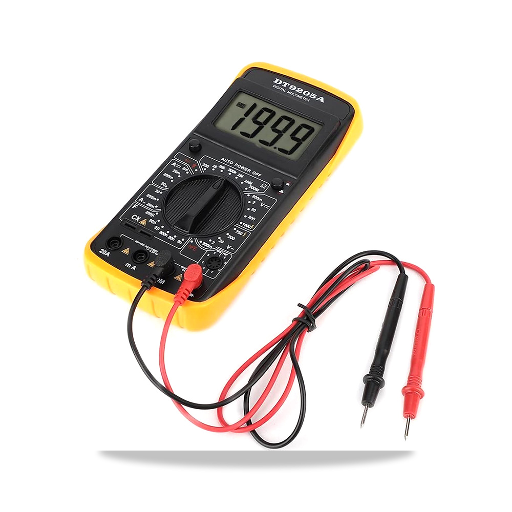 صورة منتج اختبار وقياس DT-9205A محمول باليد LCD رقمي متعدد الموقت AC/DC فولت أمبير أوم سعة Hz، قياس الجهد الكهربي - كود الصنف reemco-2027-1500444 - ماركة يباع من خلال reemco - توريد وتصوير حصري لشركة ريمكو القابضة السعودية