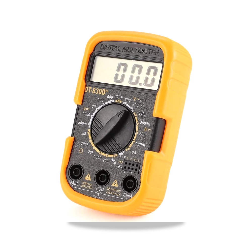 صورة منتج DT830D + جهاز قياس رقمي متعدد 1999 عدد تيار متردد/تيار مستمر فولت أمبير أوم صمام ثنائي HFE اختبار استمرارية - كود الصنف reemco-2027-1500490 - ماركة يباع من خلال reemco - توريد وتصوير حصري لشركة ريمكو القابضة السعودية