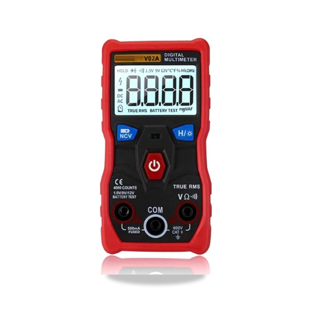 صورة منتج جهاز اختبار رقمي متعدد كهربائي V02A بيانات توقيت Ncv Lcd فولتميتر السيارات ديود المقاومة التردد بيري صن - كود الصنف reemco-2027-1500553 - ماركة يباع من خلال reemco - توريد وتصوير حصري لشركة ريمكو القابضة السعودية