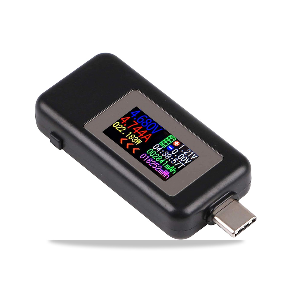 صورة منتج جهاز اختبار الطاقة بمنفذ USB نوع سي، التيار والجهد ثنائي الاتجاه USB C، مقياس الكهربائي 0-5 امبير 4-30 فولت - كود الصنف reemco-2027-1500749 - ماركة يباع من خلال reemco - توريد وتصوير حصري لشركة ريمكو القابضة السعودية