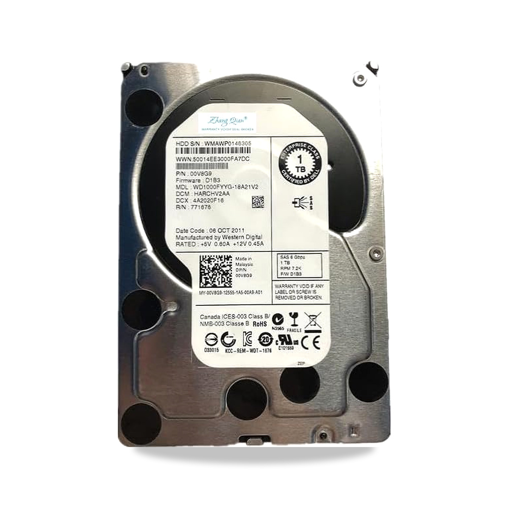 صورة منتج اوتو – لخادم 00V8G9 1TB 7.2K SAS 3.5 انش 0V8G9 – المادة خامة فاخرة – لماذا يجب عليك اختيار منتجاتنا - كود الصنف reemco-2027-1504631 - ماركة يباع من خلال reemco - توريد وتصوير حصري لشركة ريمكو القابضة السعودية