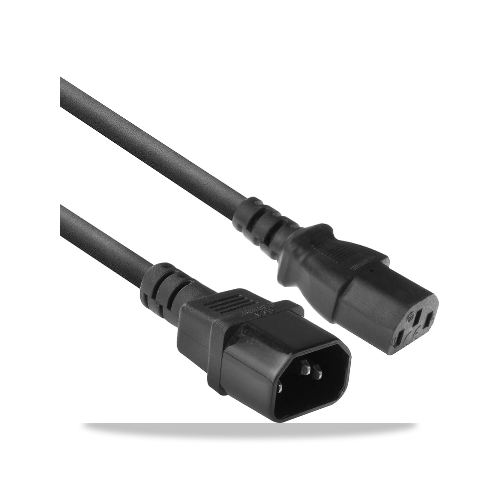 صورة منتج ACT كيبل AK5122 IEC ذكر الى انثى بطول 10 متر C13 الى C14 اللجنة الكهروتقنية الدولية ذكر الى 3 دبابيس اسود - كود الصنف reemco-2027-1507840 - ماركة يباع من خلال reemco - توريد وتصوير حصري لشركة ريمكو القابضة السعودية