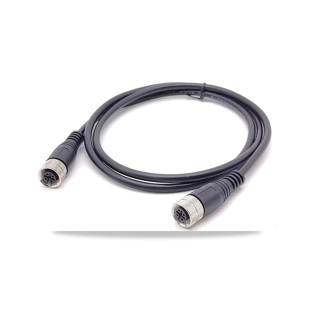 صورة منتج اليكبي كابل M12 5 دبوس انثى ايه كود مزدوج الاطراف مستقيم صناعي مقاوم للماء 1 متر AWG22 – 4 أمبير – 60 فولت - كود الصنف reemco-2027-1507955 - ماركة يباع من خلال reemco - توريد وتصوير حصري لشركة ريمكو القابضة السعودية