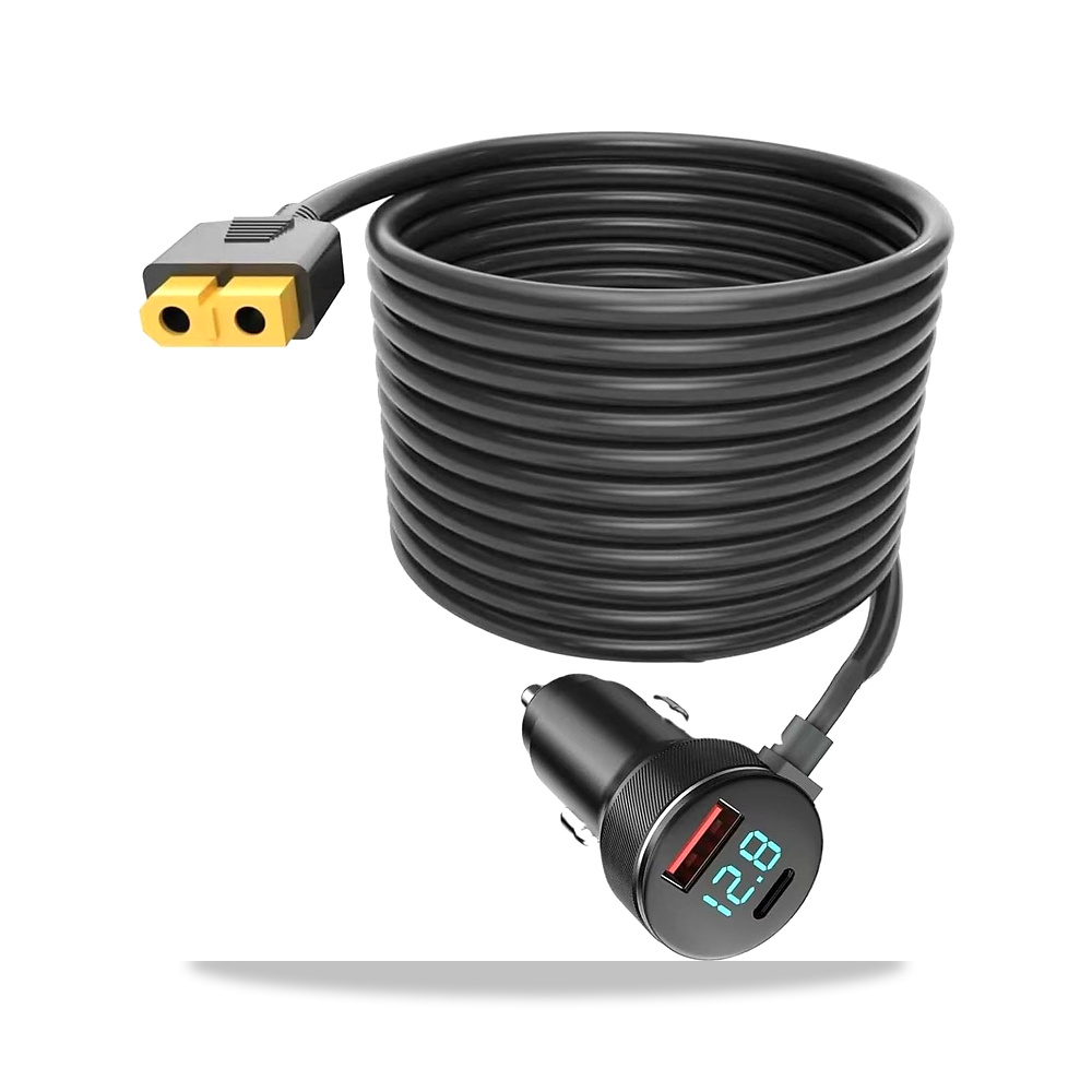 صورة منتج كابل وسلك كهربائي سلك توصيل رقمي Luocute موديل XT60 – نوع الخامة Rubber, Copper – الطول Approx. 3 meter / 9.8ft - كود الصنف reemco-2027-1508369 - ماركة يباع من خلال reemco - توريد وتصوير حصري لشركة ريمكو القابضة السعودية