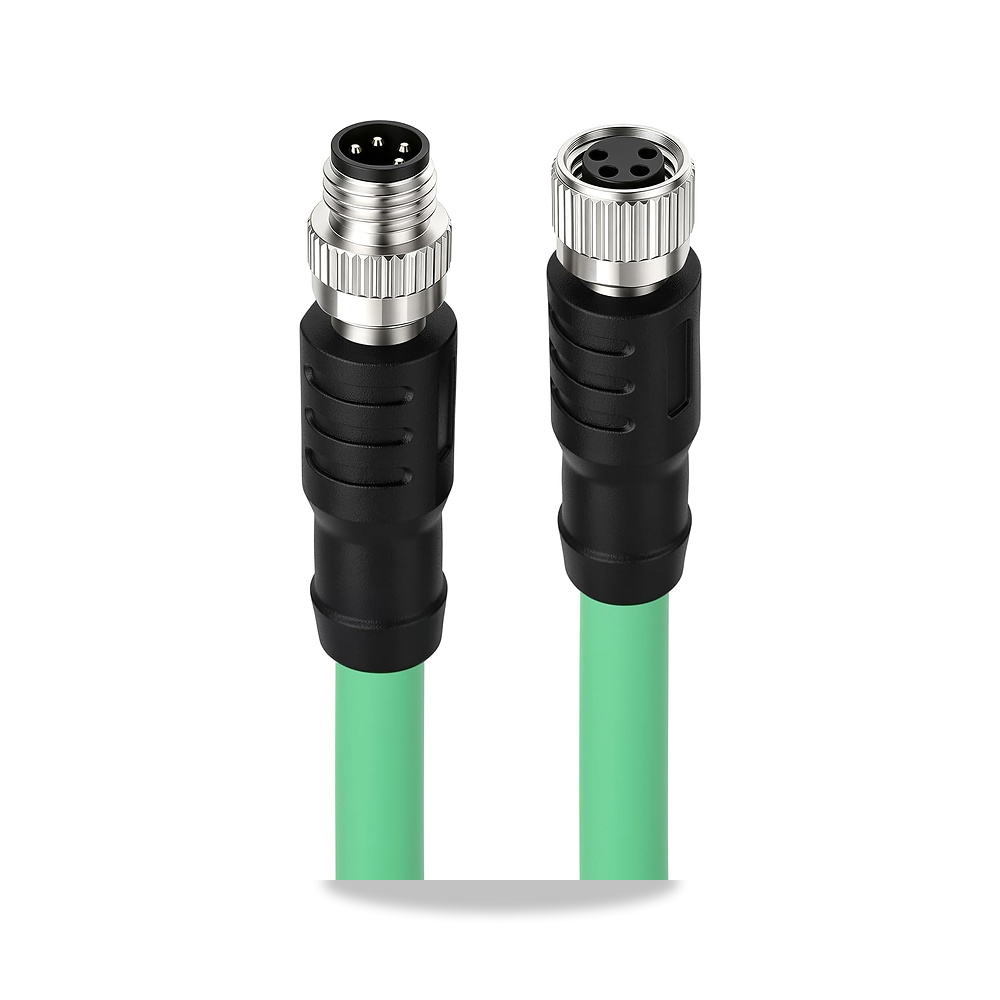 صورة منتج كابل اتصالات ونقل بيانات صناعي (Bus Cable) ذكر أنثى 3 متر 4 خط/قطب M8 ZBLZGP – اللون أخضر - كود الصنف reemco-2027-1508650 - ماركة يباع من خلال reemco - توريد وتصوير حصري لشركة ريمكو القابضة السعودية