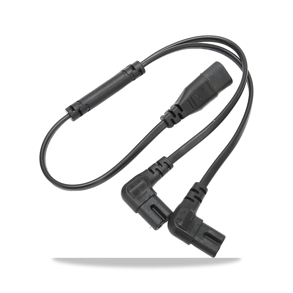 صورة منتج كيبل مقسم طاقة تيار متردد من يوهيسي IEC320 C8 الى سلك C7 مزدوج 1 في 2 مخرج YUEHISY – 2.5 أمبير 250 فولت – 1500 واط - كود الصنف reemco-2027-1508812 - ماركة يباع من خلال reemco - توريد وتصوير حصري لشركة ريمكو القابضة السعودية