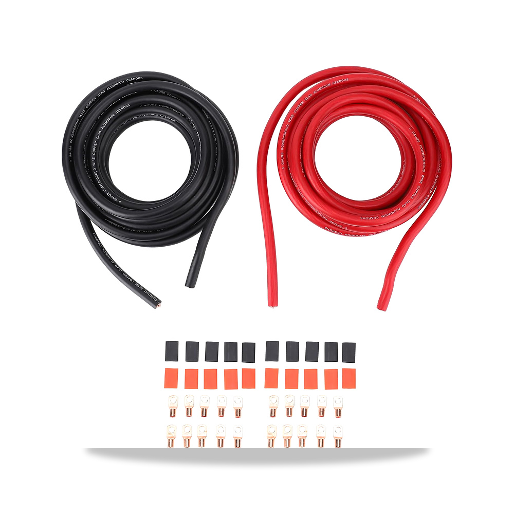 صورة منتج كوكوارم كيبل طاقة الومنيوم نحاسي احمر واسود قياس 1/0 بطول 20 قدم – المقاس 1/0AWG 20 قدم - كود الصنف reemco-2027-1508952 - ماركة يباع من خلال reemco - توريد وتصوير حصري لشركة ريمكو القابضة السعودية