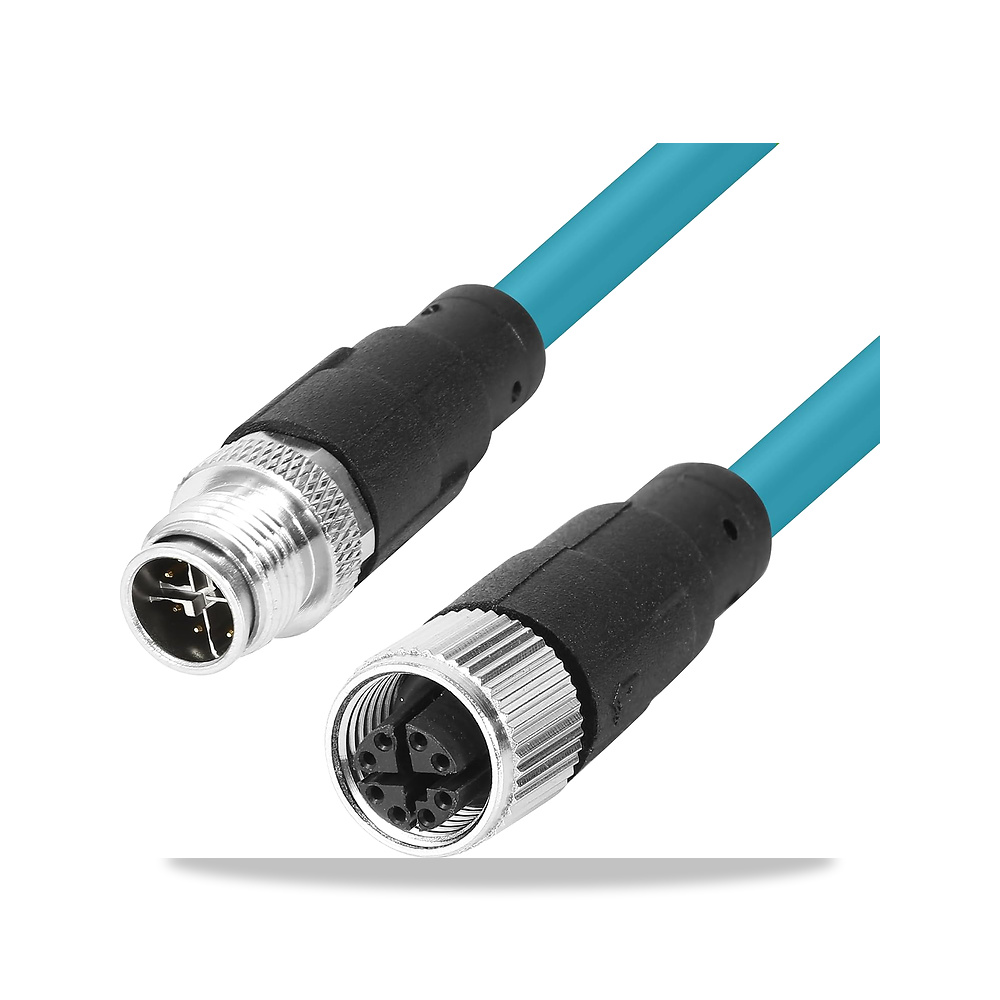 صورة منتج كابل شبكة إيثرنت (Ethernet Cable) ذكر أنثى 8 خط/قطب M12 Xinochuam – اللون X-Code Male to Female – المقاس 5m - كود الصنف reemco-2027-1509119 - ماركة يباع من خلال reemco - توريد وتصوير حصري لشركة ريمكو القابضة السعودية