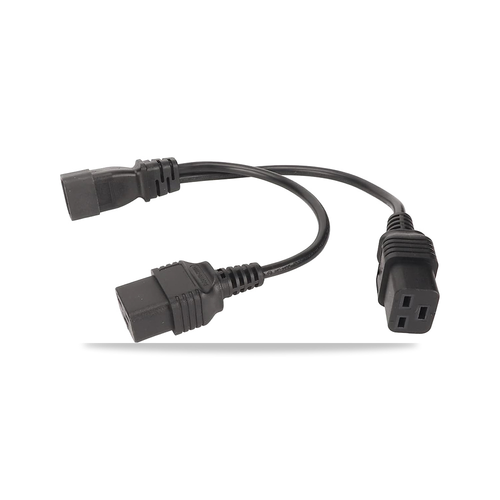 صورة منتج كريفوكت سلك طاقة IEC320 C14 الى IEC320 C19 مزدوج – 10 امبير 250 فولت – تقريبًا 0.32 متر/12.6 انش - كود الصنف reemco-2027-1509355 - ماركة يباع من خلال reemco - توريد وتصوير حصري لشركة ريمكو القابضة السعودية