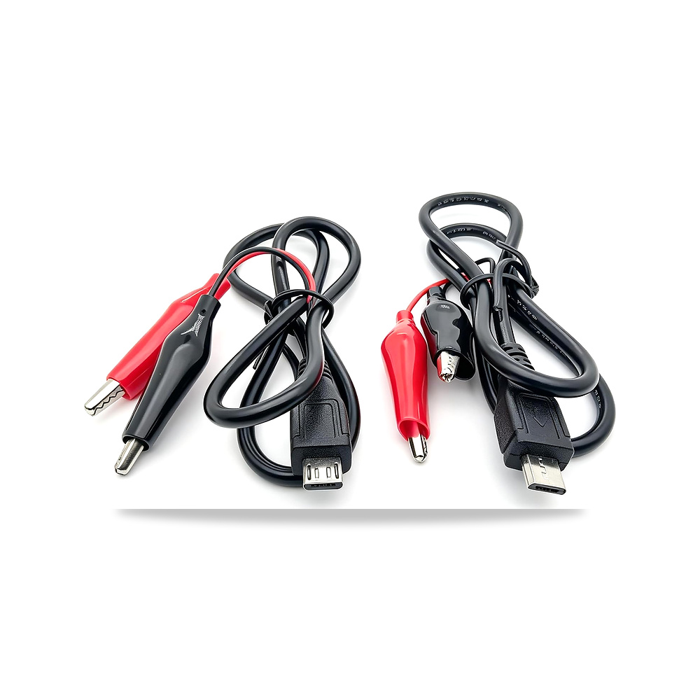 صورة منتج كيبل طاقة مايكرو USB ذكر الى مشبك تمساح، سلك اختبار تيار مستمر 5 فولت – اللون أسود وأحمر - كود الصنف reemco-2027-1509489 - ماركة يباع من خلال reemco - توريد وتصوير حصري لشركة ريمكو القابضة السعودية
