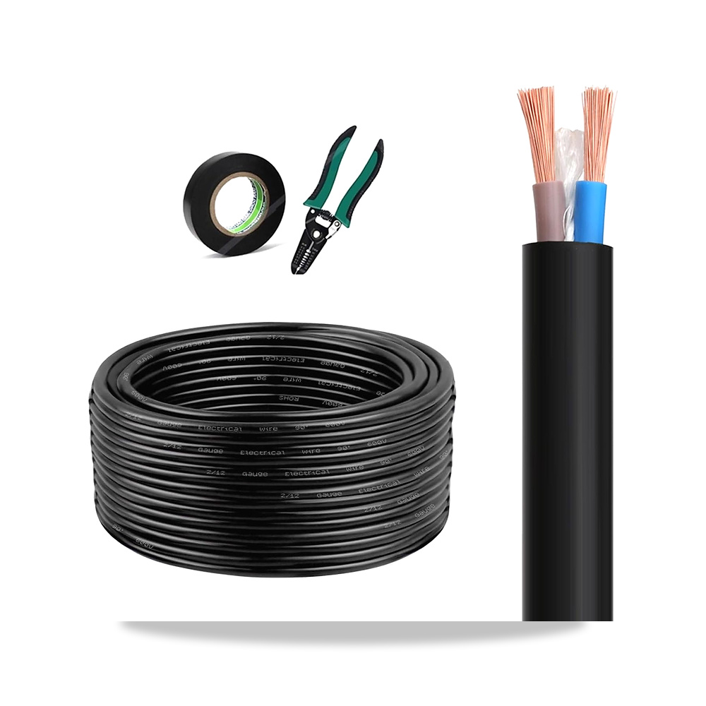 صورة منتج كيبل نحاسي مرن 18/2AWG بطول 320 قدم، سلك كهربائي معزول من بلاستيك PVC 300/500 فولت (0.75 ملم مربع (18AWG)) - كود الصنف reemco-2027-1509657 - ماركة يباع من خلال reemco - توريد وتصوير حصري لشركة ريمكو القابضة السعودية