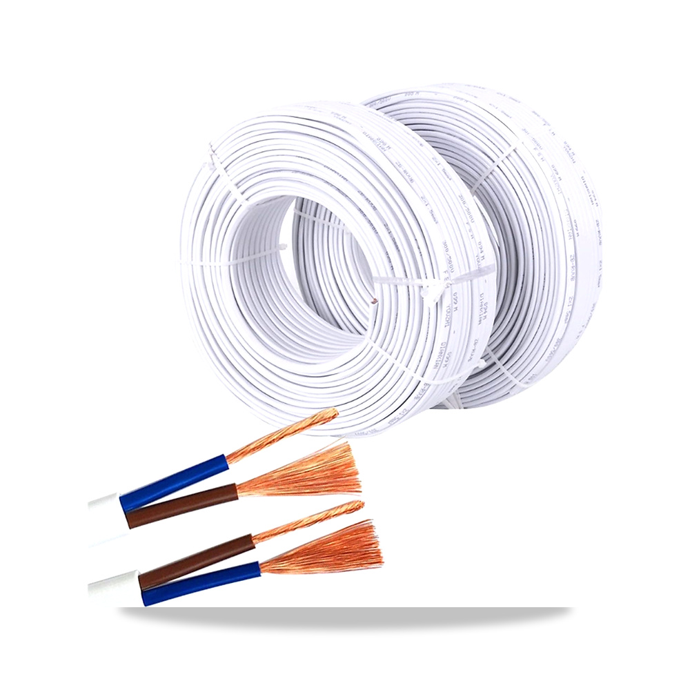 صورة منتج سلك كهربائي نحاسي ثنائي النواة 2 ملم كابل معزول مرن من بلاستيك PVC – اللون أبيض – المادة Copper, Polyvinyl Chloride - كود الصنف reemco-2027-1509780 - ماركة يباع من خلال reemco - توريد وتصوير حصري لشركة ريمكو القابضة السعودية
