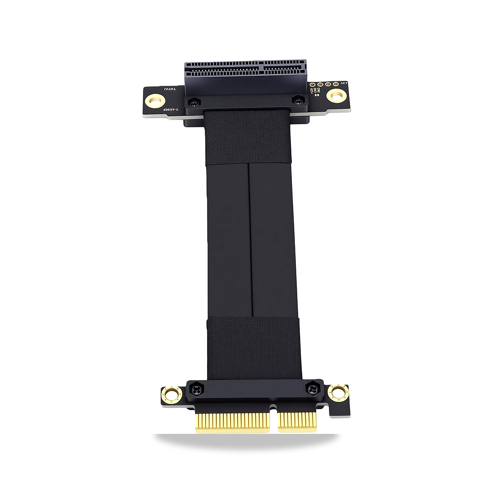 صورة منتج جيني كيبل رفع 10 سم PCI E 3.0 X4 عالي السرعة مطلي بالذهب لبطاقات الرسومات، تصميم بولي ايثيلين مرن، وحدة - كود الصنف reemco-2027-1509839 - ماركة يباع من خلال reemco - توريد وتصوير حصري لشركة ريمكو القابضة السعودية