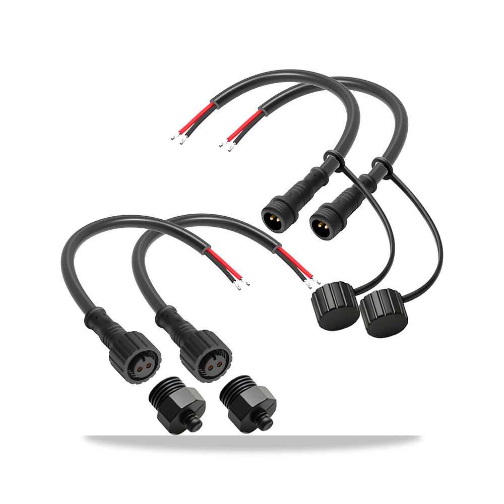 صورة منتج كيانرينون موصل دائري 2 دبوس M12 سلك عاري 22AWG M12 ذكر انثى مقاوم للماء بتصنيف IP67 لمقاومة المياه والغبار - كود الصنف reemco-2027-1509950 - ماركة يباع من خلال reemco - توريد وتصوير حصري لشركة ريمكو القابضة السعودية