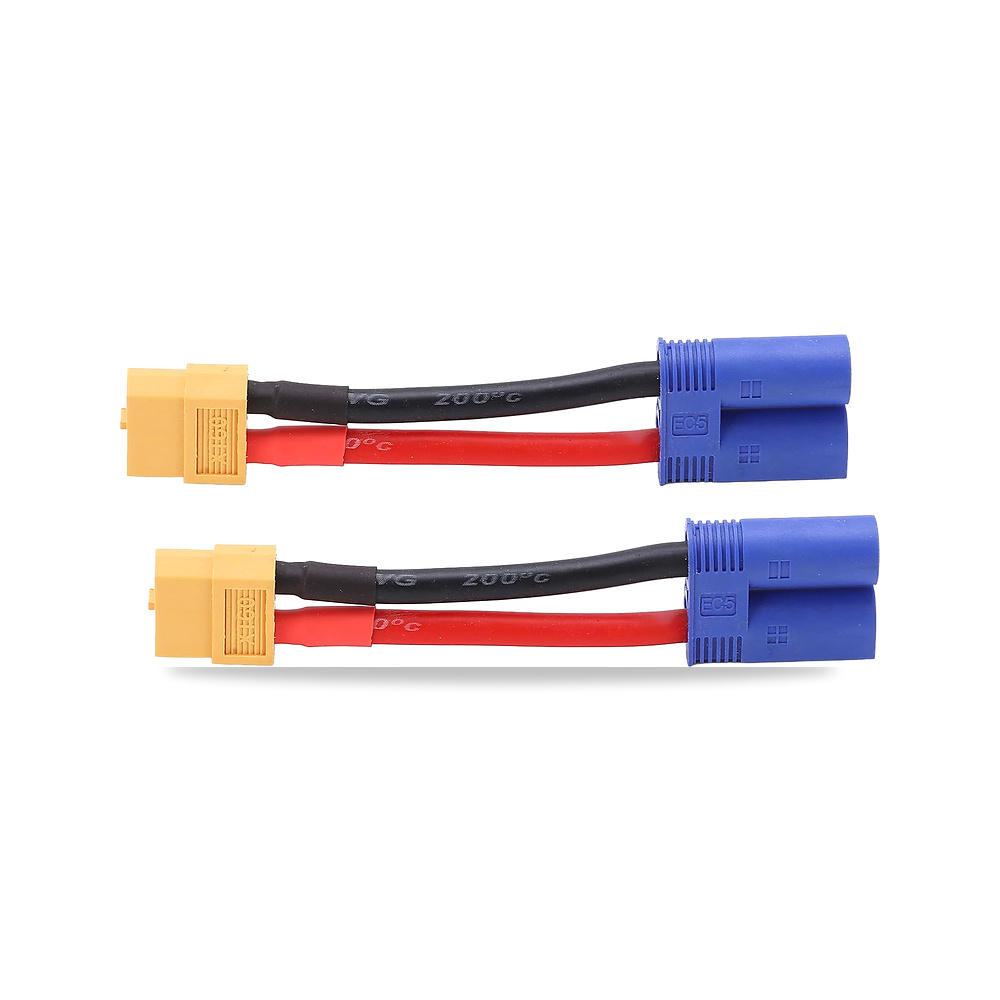 صورة منتج انادوي كابل محول XT60 انثى الى EC5 ذكر 12AWG سلك سيليكون للسيارة والطائرة بدون طيار ار سي 3.74 انش - كود الصنف reemco-2027-1510864 - ماركة يباع من خلال reemco - توريد وتصوير حصري لشركة ريمكو القابضة السعودية