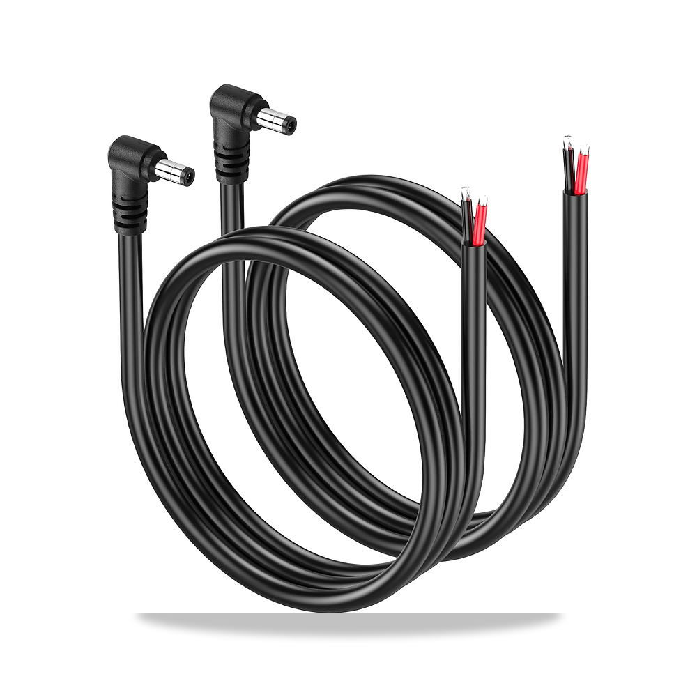 صورة منتج سينلون كيبل توصيل طاقة 14AWG DC5525 12 فولت/24 فولت 90 درجة تيار مستمر 5.5 ملم × 2.5 ملم قابس ذكر الى سلك - كود الصنف reemco-2027-1510866 - ماركة يباع من خلال reemco - توريد وتصوير حصري لشركة ريمكو القابضة السعودية