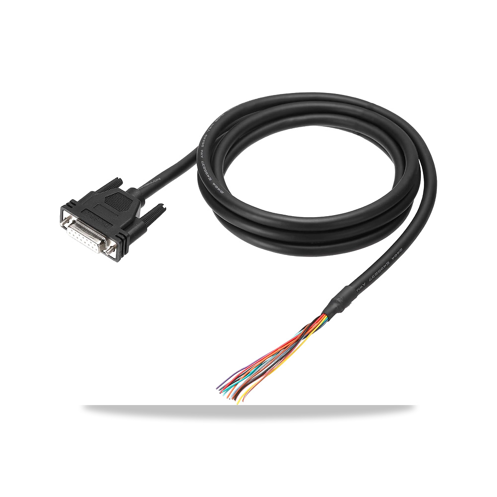صورة منتج 2 متر 26AWG DB15 موصل انثى الى سلك عاري END RS232 كيبل تمديد تسلسلي 15 دبوس مزدوج الحماية مطلي بالذهب، اسود - كود الصنف reemco-2027-1510943 - ماركة يباع من خلال reemco - توريد وتصوير حصري لشركة ريمكو القابضة السعودية