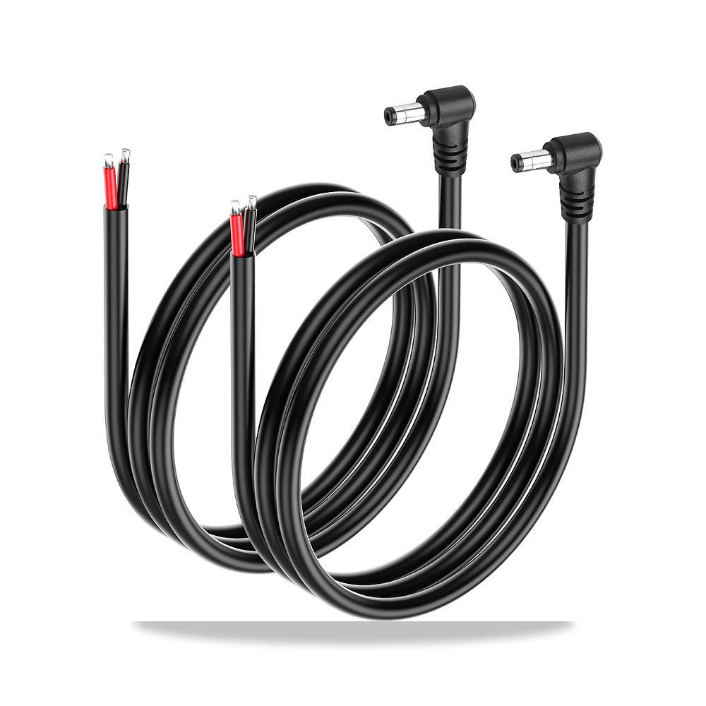 صورة منتج سينلون كيبل توصيل طاقة 14AWG DC5521 12 فولت/24 فولت 90 درجة تيار مستمر 5.5 ملم × 2.1 ملم قابس ذكر الى سلك - كود الصنف reemco-2027-1510950 - ماركة يباع من خلال reemco - توريد وتصوير حصري لشركة ريمكو القابضة السعودية