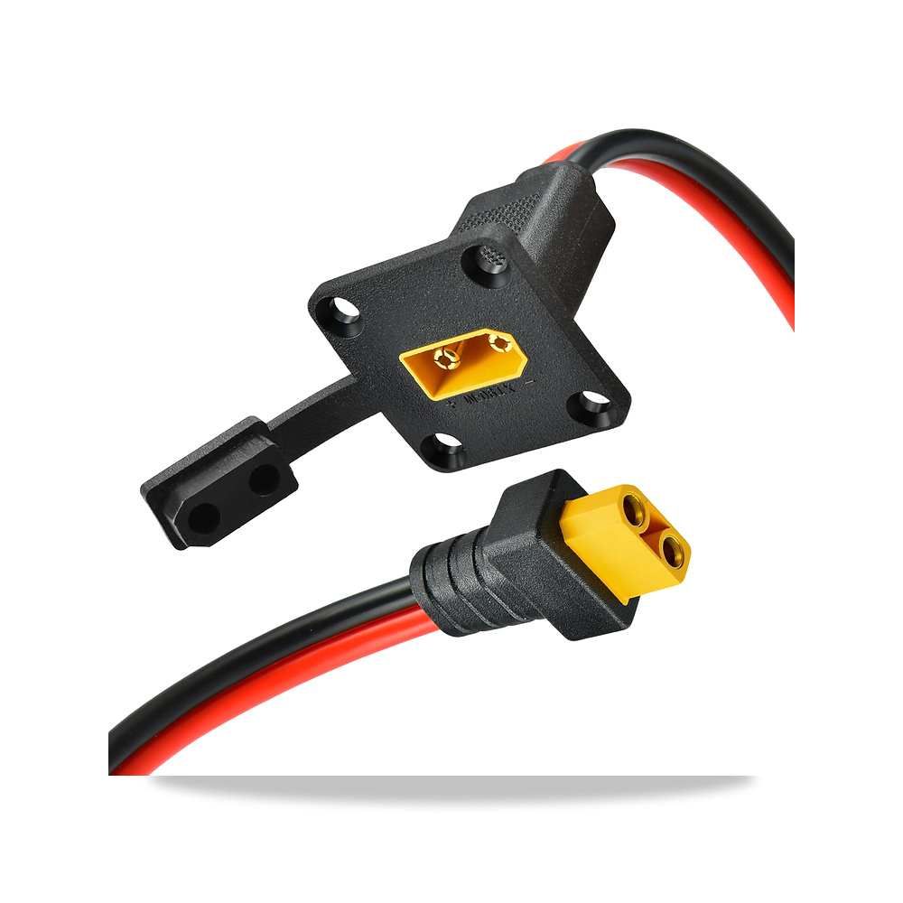 صورة منتج كيبل تثبيت للوحة XT90 بطول 9 قدم 10AWG XT90 موصل ذكر الى انثى شديد التحمل للمولدات الشمسية/بطاريات ليثيوم - كود الصنف reemco-2027-1511066 - ماركة يباع من خلال reemco - توريد وتصوير حصري لشركة ريمكو القابضة السعودية