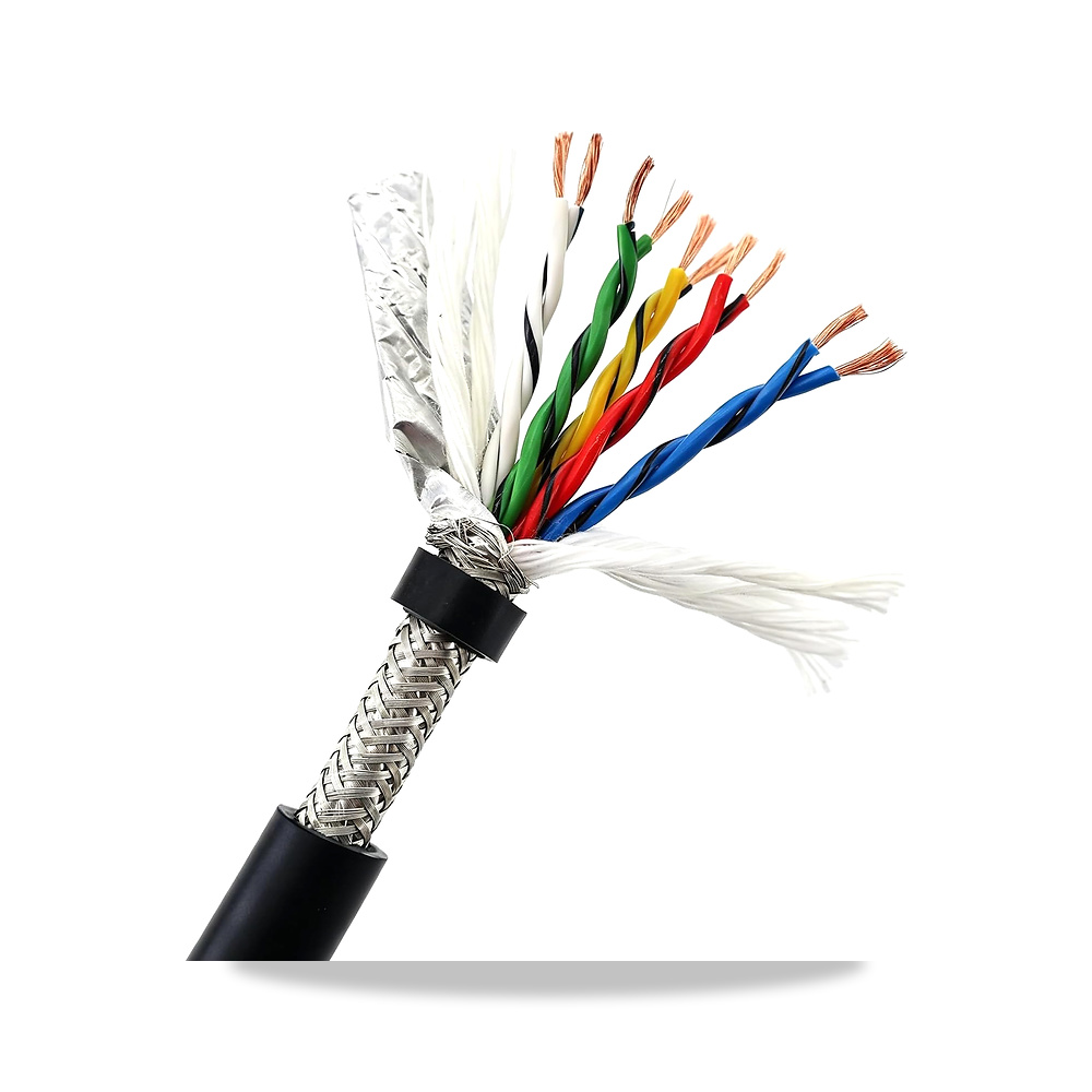 صورة منتج كيبل مزدوج ملفوف محمي بـ10 انوية، 24AWG 22AWG 20AWG 18AWG، سلك نحاسي مرن من بلاستيك PVC، سلسلة سحب للاتمتة - كود الصنف reemco-2027-1511097 - ماركة يباع من خلال reemco - توريد وتصوير حصري لشركة ريمكو القابضة السعودية
