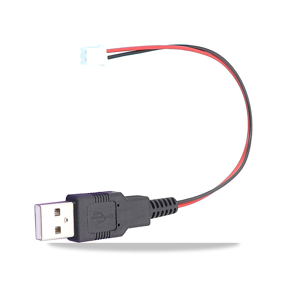 صورة منتج كيبل USB ذكر الى XH2.54 2P من زيزافا، امداد طاقة ثنائي النواة لنقل الطاقة والاشارة في موديل 1007 24AWG - كود الصنف reemco-2027-1511125 - ماركة يباع من خلال reemco - توريد وتصوير حصري لشركة ريمكو القابضة السعودية